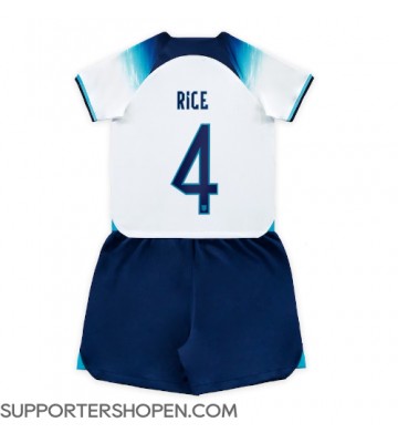 England Declan Rice #4 Hemmatröja Barn VM 2022 Kortärmad (+ korta byxor)